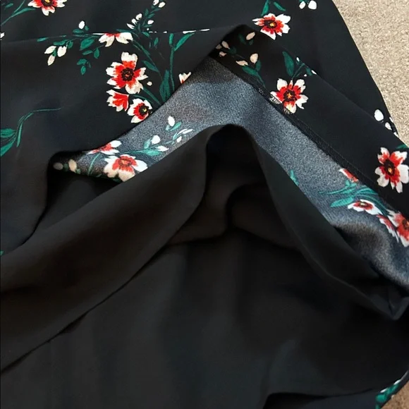 DRAPER JAMES Floral V-Neck Dress Black Multi size 0 new with tags - Picture 7 of 10